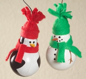 penguin-snowman-ornaments